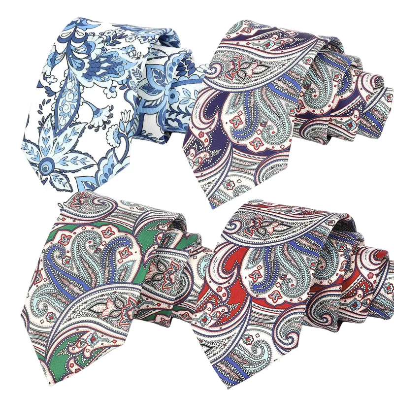 Multi-color-Optional-Digital-Printing-Necktie-100-Polyester-Paisley-Pattern-Tie-for-Men