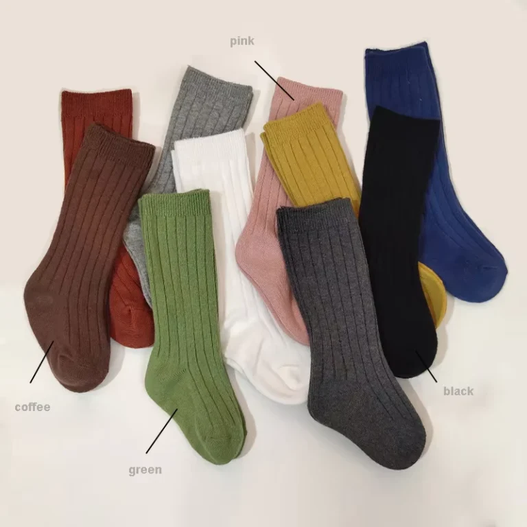 Multicolour-Boys-Girls-School-Uniform-Leggings-Children-Knee-High-Socks-Combing-Cotton-Long-Stockings-Toddler-Baby-Kids-Rib-Sock