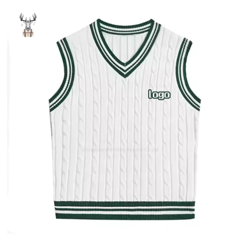 Nanteng-Custom-Logo-New-Arrivals-100-Cotton-Loose-All-Match-School-Uniform-Cable-Knit-V-Neck-Sleeveless-Men-Vest-Sweater