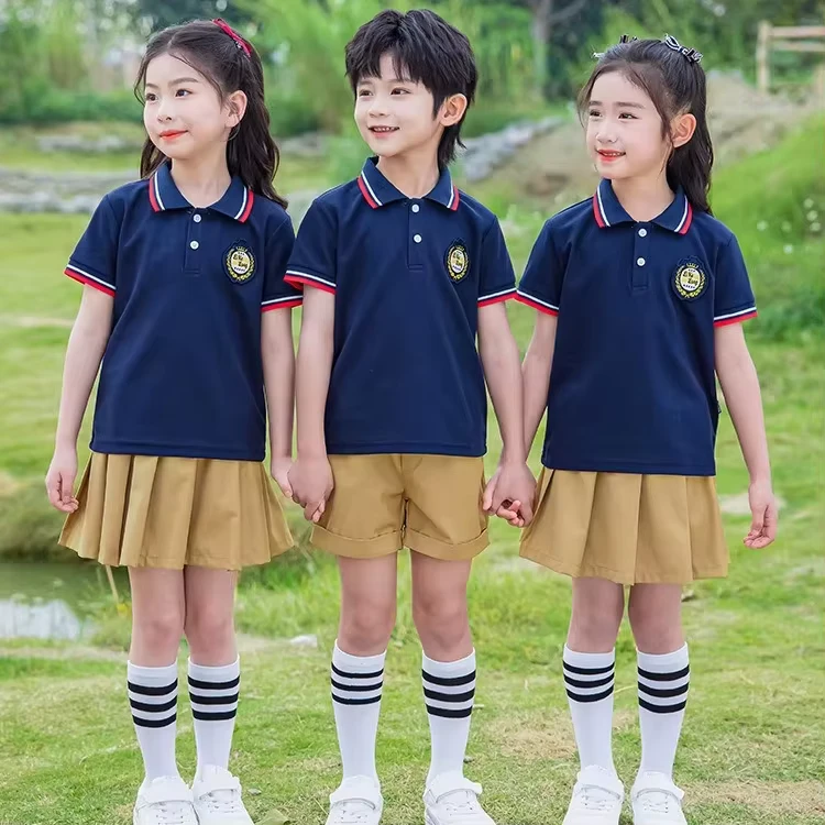 Navy-Blue-Children-School-Sport-Polo-Shirt-Uniforms-School-Sports-Polo-and-Shorts-Colours