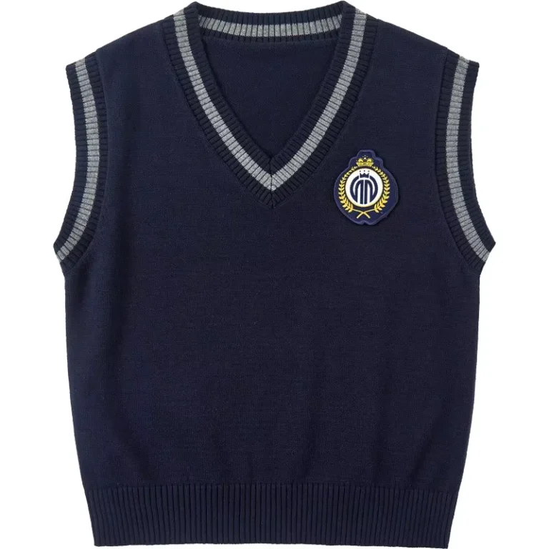 Navy-Blue-School-Sweater-Cotton-School-Vest-for-Kids-Knitted-Korean-Japanese-Vest-School-Uniforms-Sweater