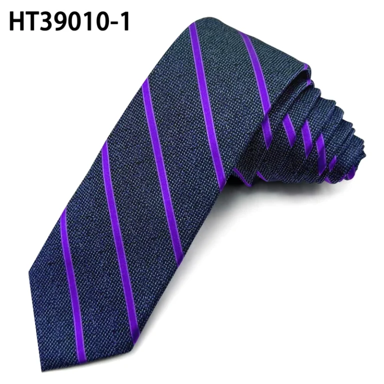Navy-Mens-Classic-Striped-Eco-Friendly-Woven-Neckties-Business-Polyester-Ties