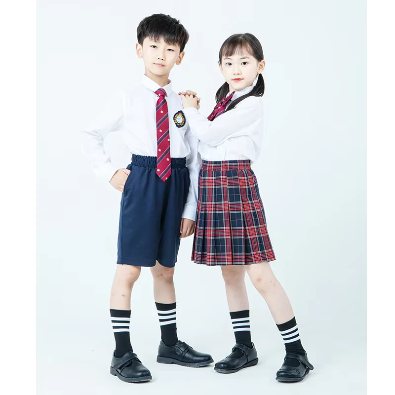 New-Arrival-Black-and-White-Blouse-Skirt-Trousers-School-Uniform-for-Girls-and-Boys