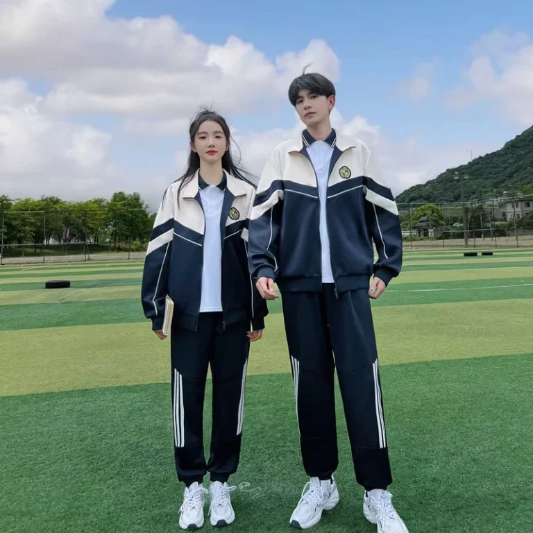 New-Autumn-Winter-Childrens-Unisex-Cotton-Middle-School-Class-Uniform-Sports-Coat-for-Students