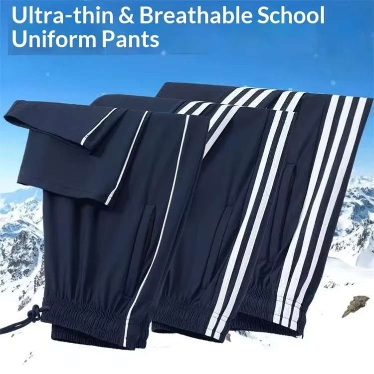 New-Design-Casual-Wide-Leg-Pants-Sports-Leisure-School-Uniforms