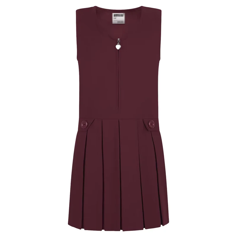 New-Design-Customized-School-Uniforms-Straight-Skirt-Sleeveless-Dresses-with-Front-Placket-Zipper-Design-Student-Clothing