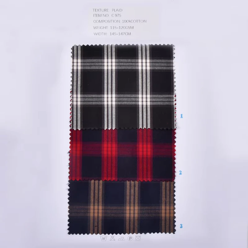 New-Design-Stock-High-Quality-Plaid-Fabric-100-Cotton-Fabric-for-School-Uniform-Shirts