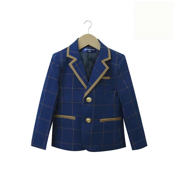 New-Design-Students-blazer-Primary-Children-Jacket-Uniform