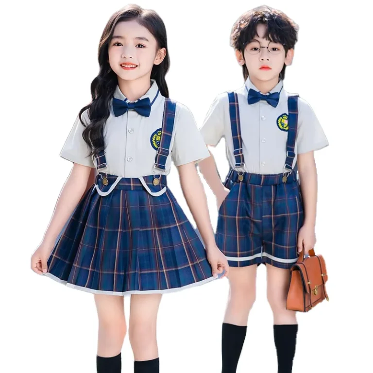 New-Designs-School-Sport-Uniform-New-Model-School-Uniform-Summer-Kindergarten-School-Uniform-Set
