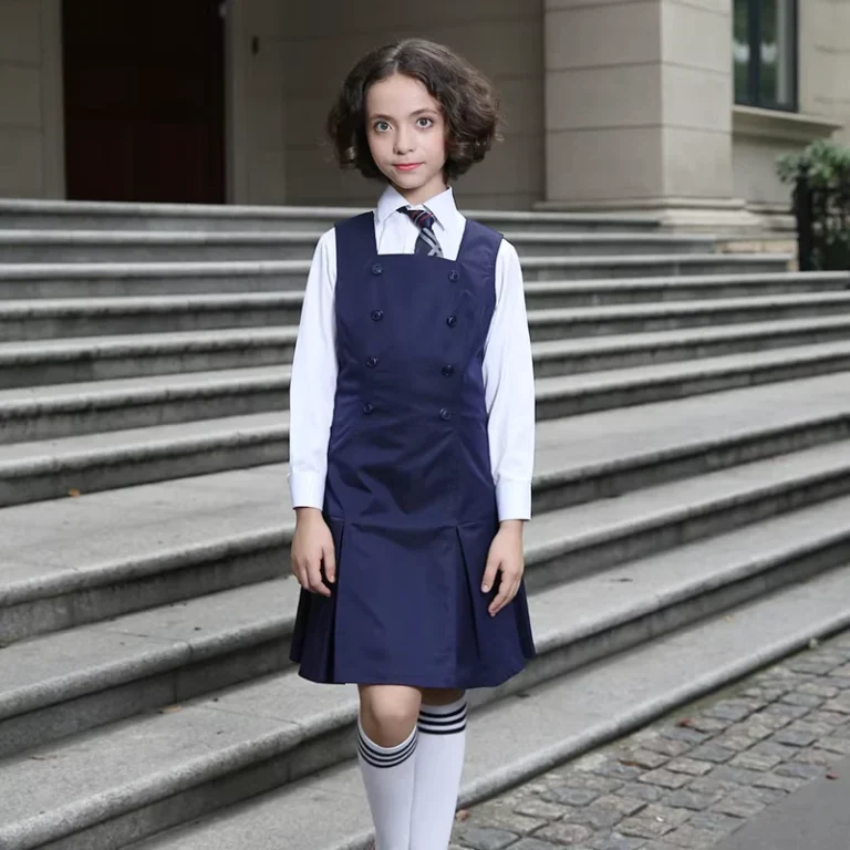 New-Fashion-Primary-and-Middle-School-Sleeveless-School-Students-Pinafore-Uniform-Girls-Dress