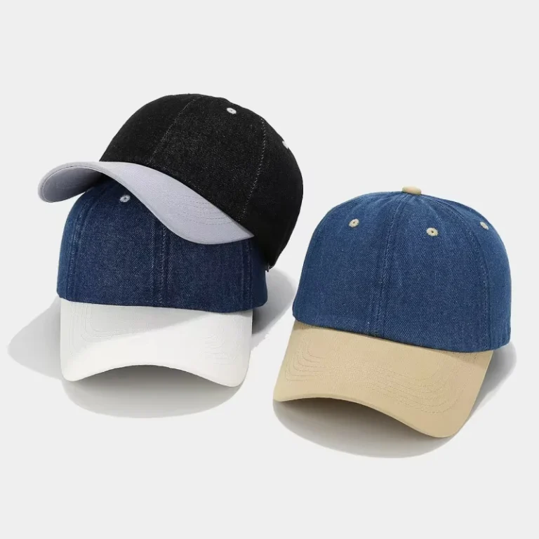 New-High-Quality-6-Panel-Unisex-Plain-Baseball-Hat-Denim-Fabric-Adjustable-Size-Premium-Unstructured-Sport-Baseball-Caps