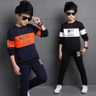 New-Spring-and-Autumn-Casual-Childrens-Clothing-Boys-and-Girls-Suit-Children-Korean-Sweater-School-Uniform-Sportswear