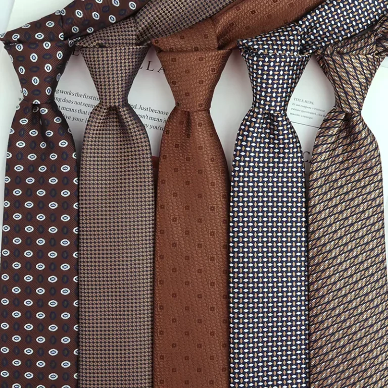 New-Style-Coffee-Brown-Men-High-End-Business-Retro-Shirt-and-Suit-Hand-Tied-Tie
