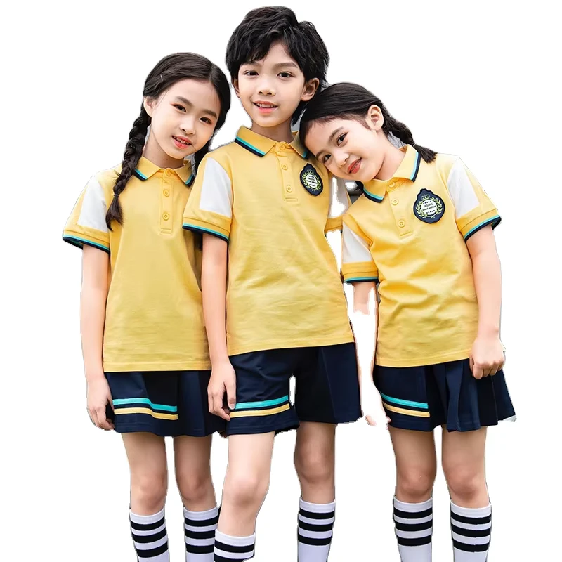 New-Style-Customize-Summer-Sport-School-Uniform-Children-Casual-Wear