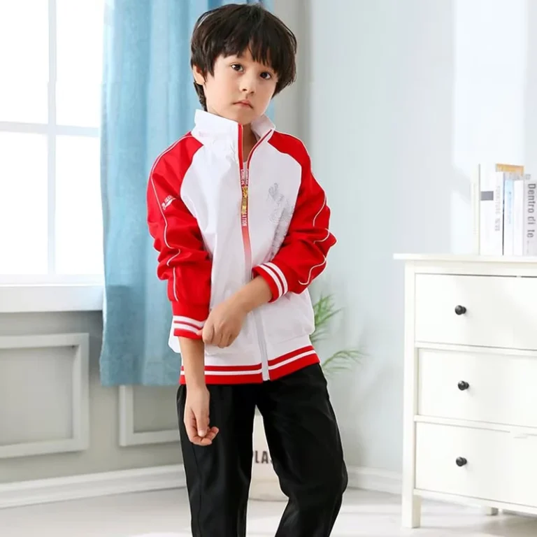 New-Style-High-Quality-School-Uniform-Sets-Polyester-Cotton-Jacket-with-Printing-for-Spring-Summer-Direct-Supply