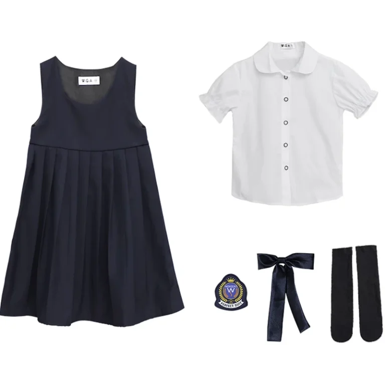 New-Style-Summer-Dress-Set-Primary-School-Uniform-in-British-Style-for-Kindergarten-Childrens-School-Uniforms