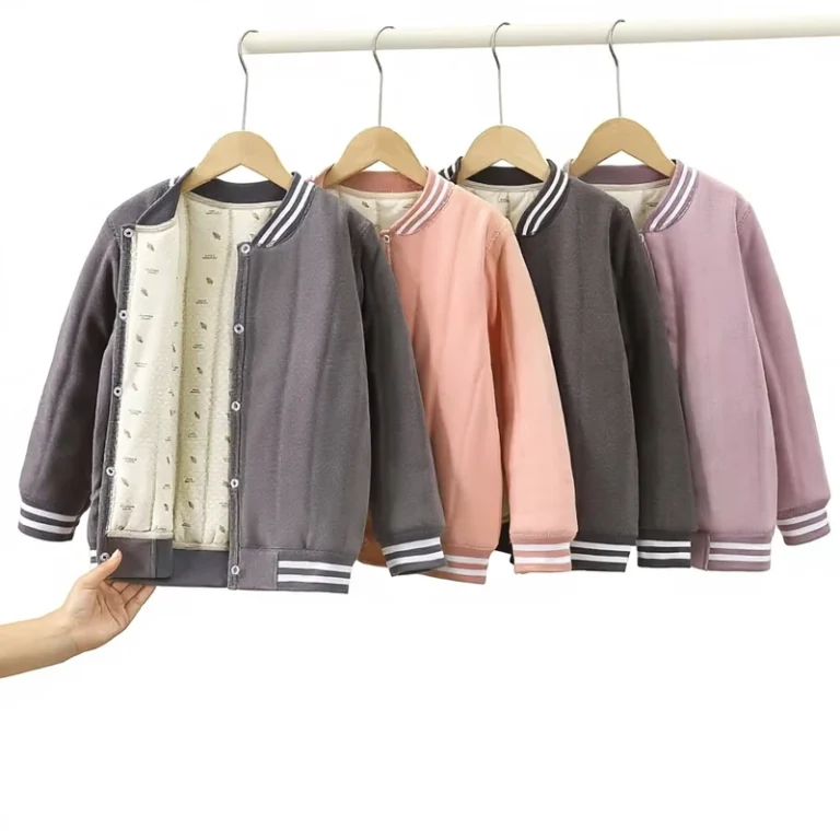 New-Style-Winter-Garment-Dyed-V-neck-Polyester-Filled-Quilted-Thickened-School-Uniform-Essential-Warm-Boys-Girls-Jacket