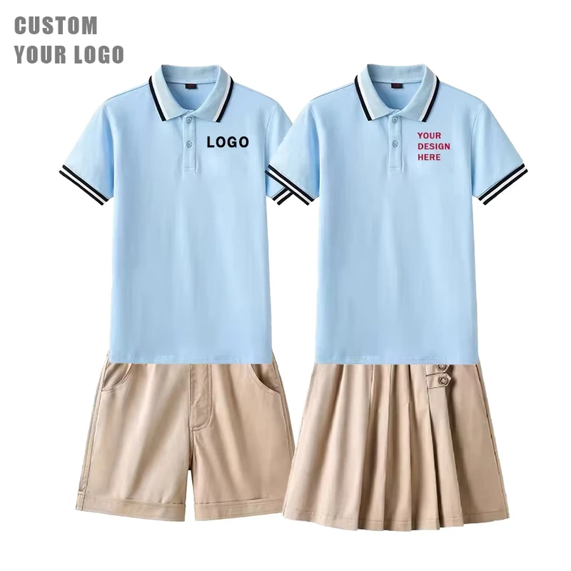 New-Summer-Fashion-Preppy-Style-Short-Sleeve-Primary-School-Polo-Shirts-for-Teenagers-Boys-Girls-Uniform