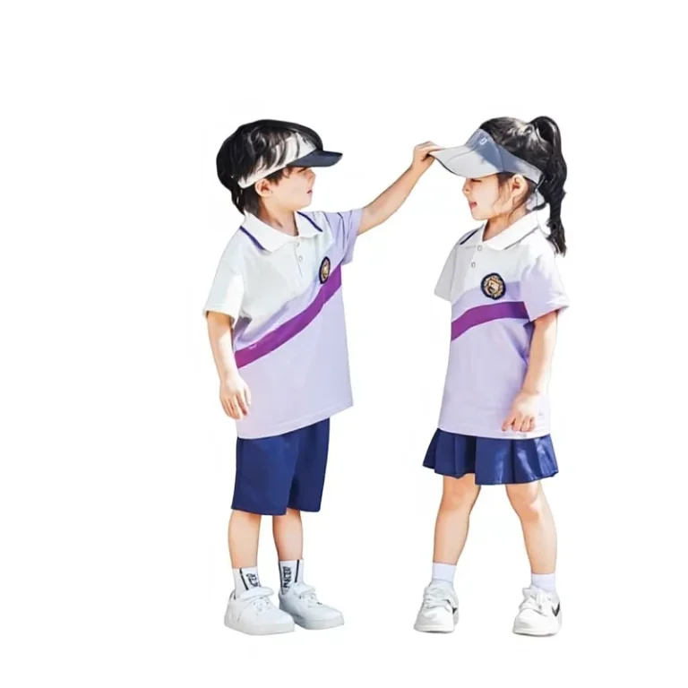 New-Summer-School-Uniform-Primary-School-Students-Kindergarten-Childrens-Short-Sleeve-Class-Graduation-Uniform-June-1-Cotton