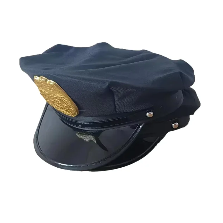 New-Uniform-Hat-Black-MenWomen-Custom-Hats-City-Guard-Security-Officer-Hat-With-Logo