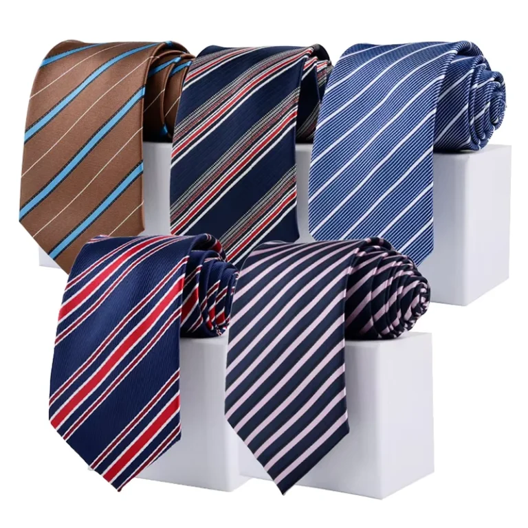 Newest-Popular-Low-MOQ-Stripe-Pattern-100-Handmade-Necktie-OEM-Service-Good-Quality-Pure-Polyester-Tie-for-Business-Men