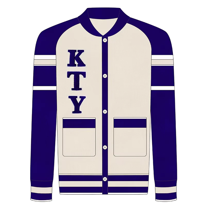 OEM-Custom-Blue-Varsity-Chenille-Cardigan-Sweater-with-Sleeves-College-Sorority-Fraternity-Apparel-Supplier