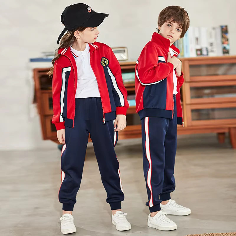 OEM-Custom-Design-Children-School-Uniforms-Unisex-Autumn-Winter-Sportswear-Multi-Color-Cotton-School-Tracksuit