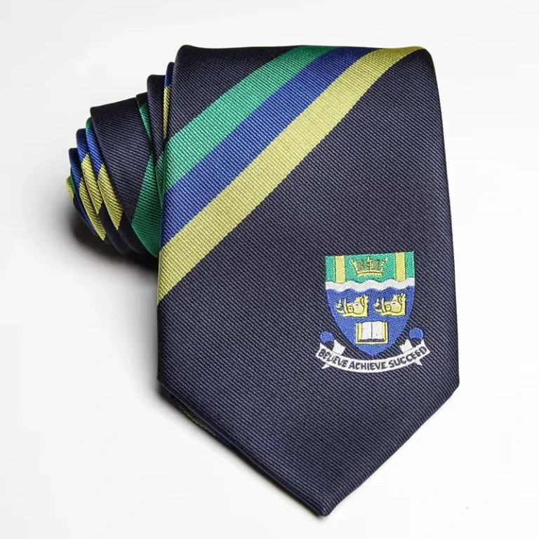 OEM-Custom-Logo-Personalized-Design-Colorful-Yellow-Stripe-Navy-School-Uniform-Neck-Tie-Student-Neckties-for-Boys