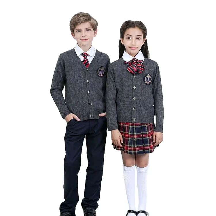 OEM-Custom-School-Sweater-Unisex-British-Style-Knitting-Cardigan-Kids-Sweater-100-Cotton-Primary-School-Uniform-Designs