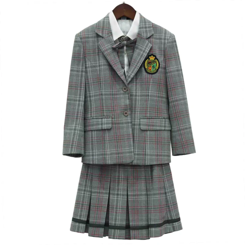 OEM-Custom-Usa-School-Uniforms-Adult-Children-Primary-School-Uniform-Design-for-Girls-Grey-School-blazer