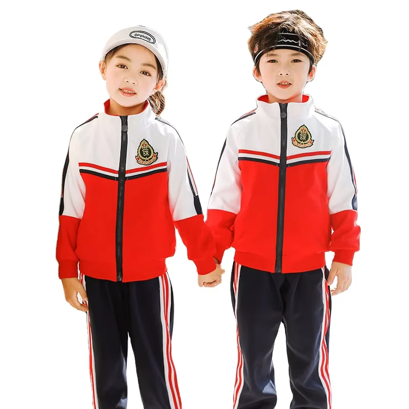 OEM-Factory-Boys-and-Girls-Sports-Clothing-Set-Kids-Student-School-Uniforms-Tracksuit-Primary-School-Uniform
