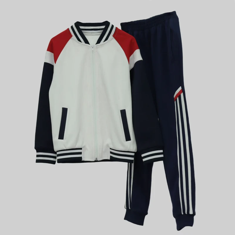 OEM-Factory-Middle-School-Uniforms-Student-Sports-Wear-Kids-Tracksuits-Jacket-and-Pant-Two-piece-Sets