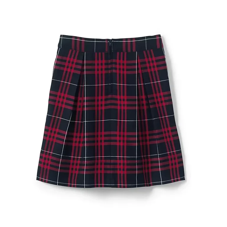OEM-ODM-Custom-Color-Primary-School-Short-Skirt-Red-Plaid-Pleated-Panties-Skort-Schools-Uniforms-Skirt-Design-With-Picture