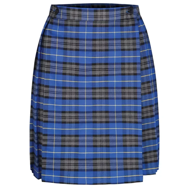 OEM-ODM-Custom-Plaid-Half-Elasticated-Back-Hip-Skirt-Junior-Tartan-Kilt-Skirt-Classroom-School-Uniform-Pleated-Skirts