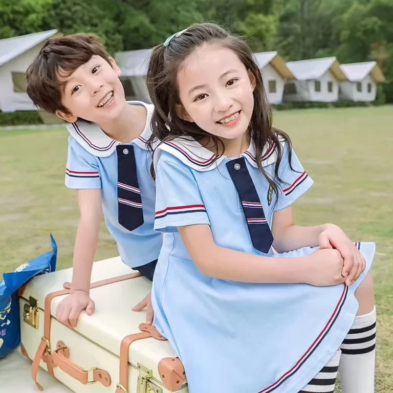 OEM-ODM-Primary-School-Uniform-Boys-and-Girls-School-Polo-Shirts-With-Trousers-School-Sets