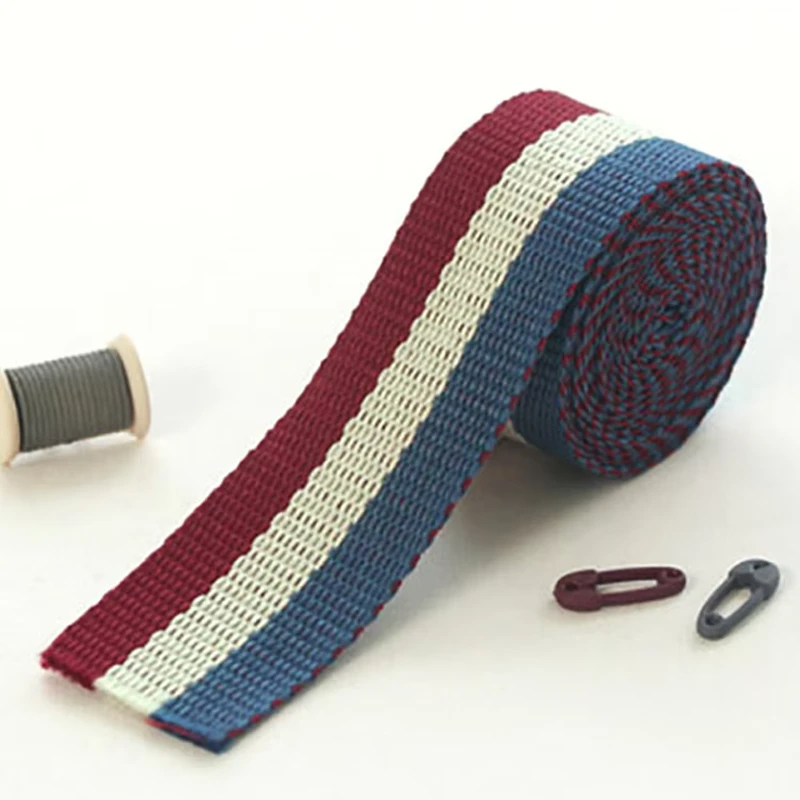 OEM-ODM-Tri-Color-Striped-Polyester-Webbing-Durable-Woven-Strap-for-Handbag-Accessories-Crossbody-Bag-Shoulder-Belt-Luggage