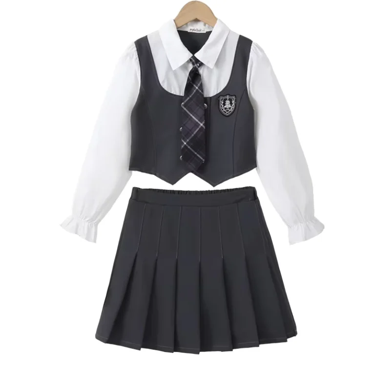 OEM-Primary-High-School-Uniforms-College-Style-Professional-Suit-Skirt-Dress-Boy-Girl-Suit-School-Uniforms