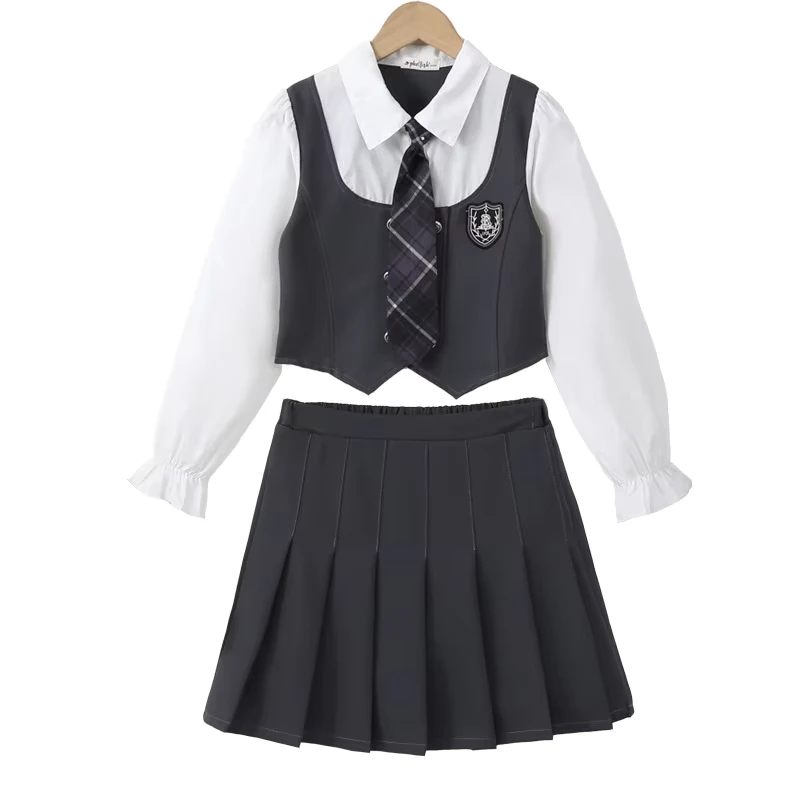 OEM-Primary-High-School-Uniforms-College-Style-Professional-Suit-Skirt-Dress-Boy-Girl-Suit-School-Uniforms