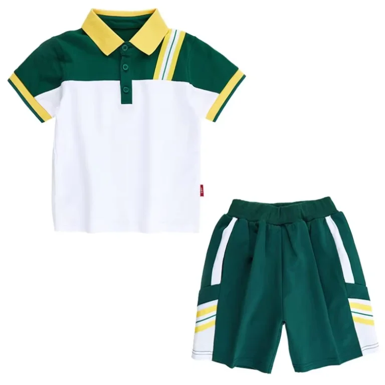 OEM-Primary-School-Children-Unisex-Polo-Shirts-and-Short-Skirts-Set-Jersey-Fabric-School-Uniforms-Customized-Colors