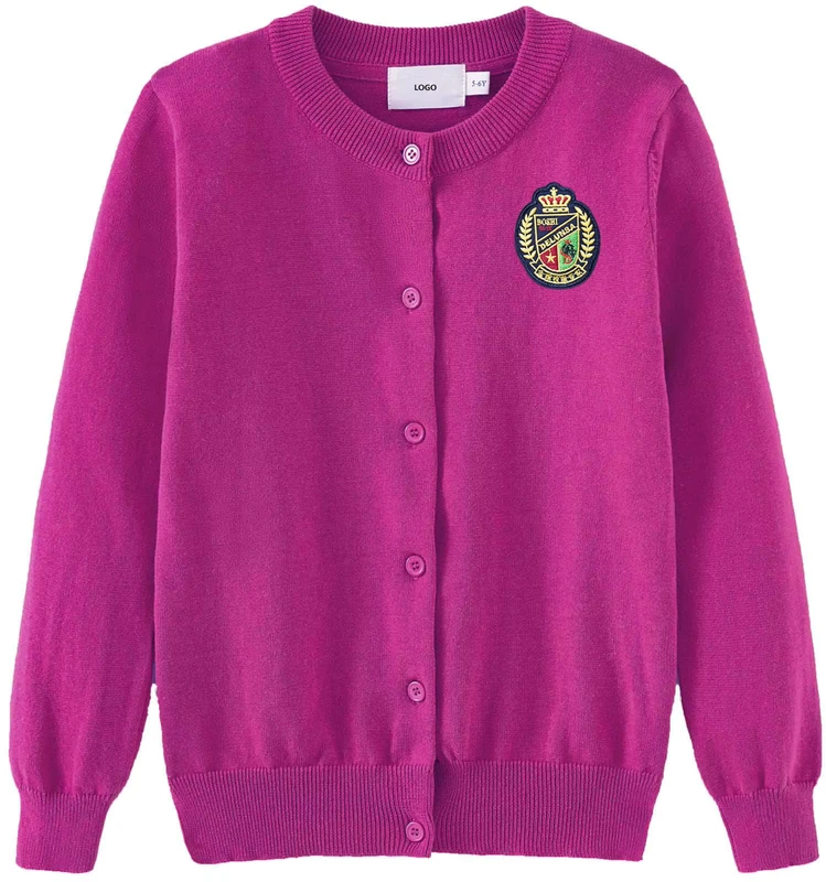 OEM-School-Uniforms-Girls-Cardigans-Sweater-Long-Sleeve-School-Student-Cardigan-for-Girls
