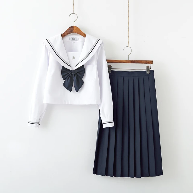 Outfit-Japanese-Style-School-Uniform-Skirt-Girls-JK-Uniforms-Dance-Sailor-Dress-Student-COS-Costume