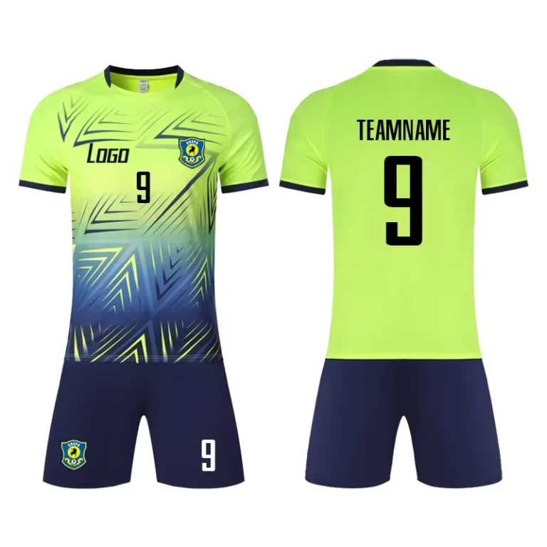 Personal-Custom-Logo-Breathable-Blue-Green-Soccer-Jersey-Set-Youth-School-Football-Team-Training-Uniforms