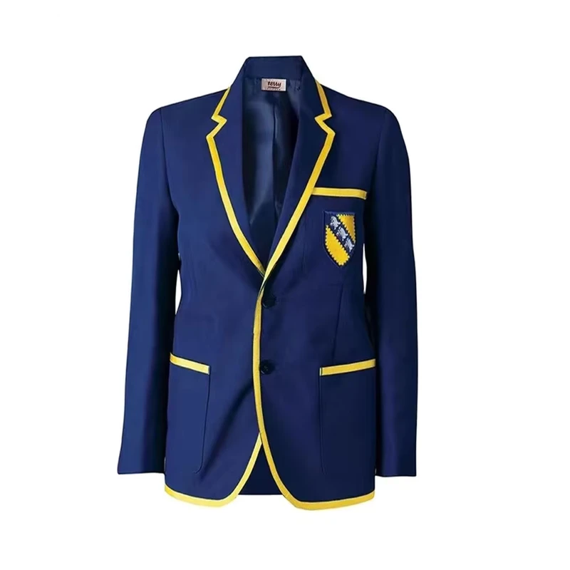 Personalise-Boys-Girls-Fitted-Blazers-With-Trim-School-Uniform-Badged-Blazer-Dark-Blue-Jacket-Uniforms