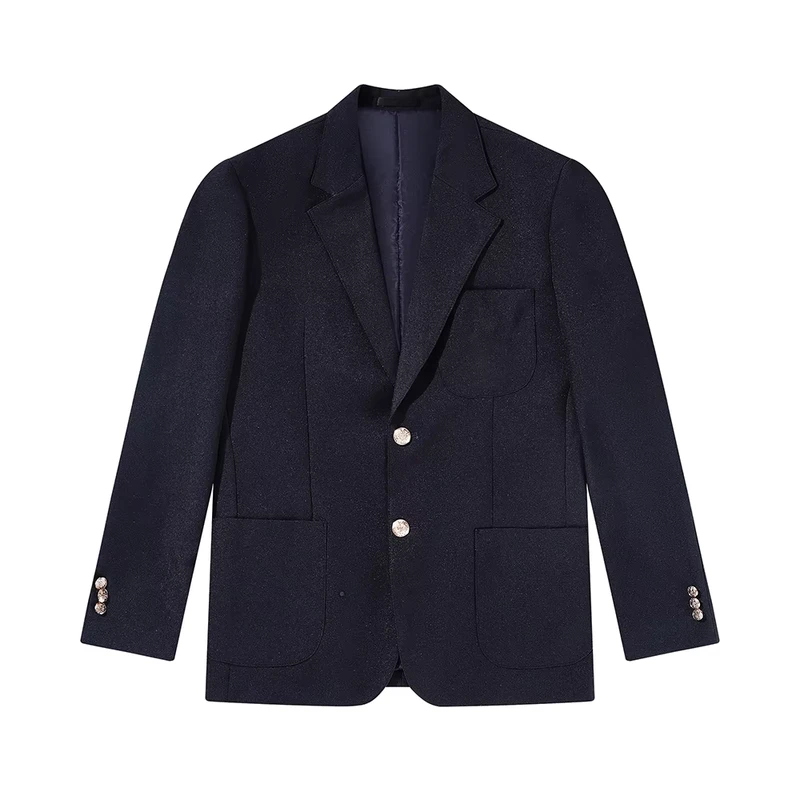 Personalise-Custom-Logo-OEM-ODM-Boys-Girls-Fitted-Blazers-With-Trim-School-Uniform-Badged-Blazer-Dark-Blue-Jacket-for-Student