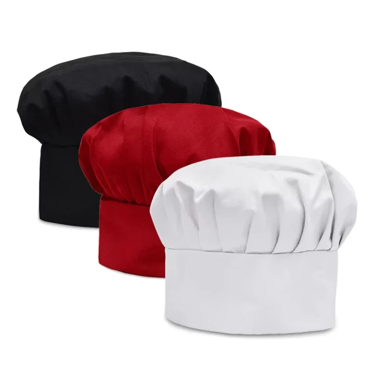 Plain-Blank-Chef-Caps-Polyester-Uniform-Cap-Sublimation-Blank-Polyester-Adjustable-Kitchen-Chef-Hat-for-Men