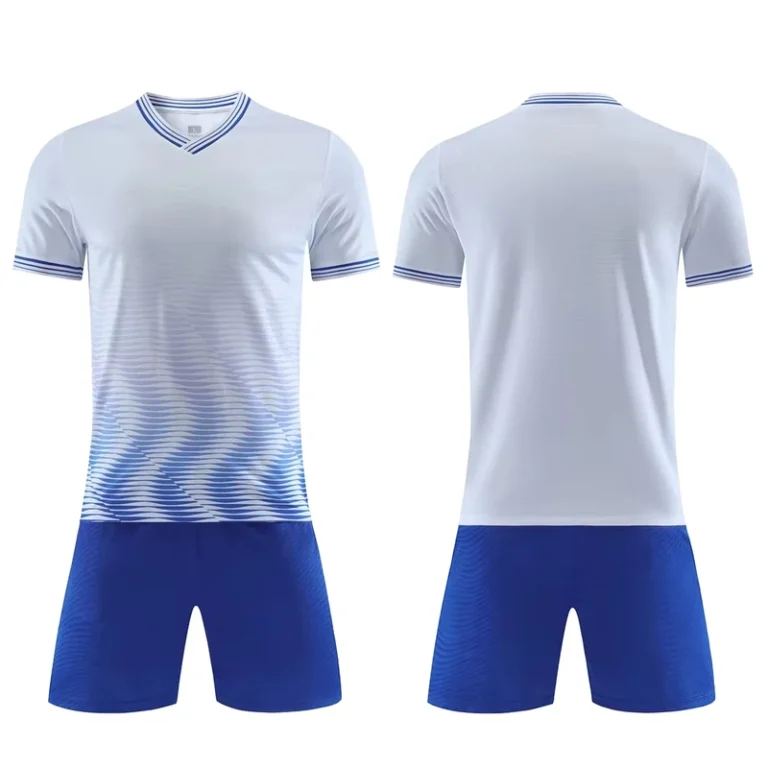 Plain-Polyester-Football-Training-Jersey-Set-Personalized-Custom-Logo-Sublimation-Blue-And-White-Soccer-Uniforms
