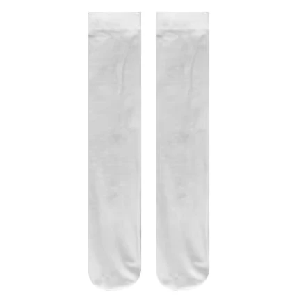 Plain-White-Black-Thin-Girl-Crew-Calf-Uniform-Socks-for-Women-Custom-Different-Length
