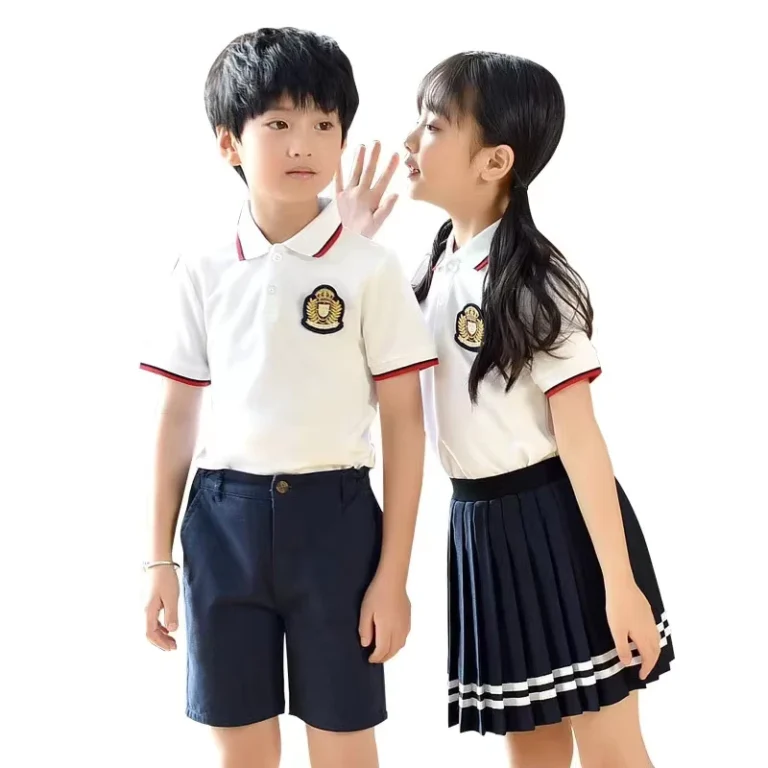 Pleated-Skirt-Fabric-and-Tops-2-Pieces-Clothing-Set-Smart-School-Uniform-for-Girls
