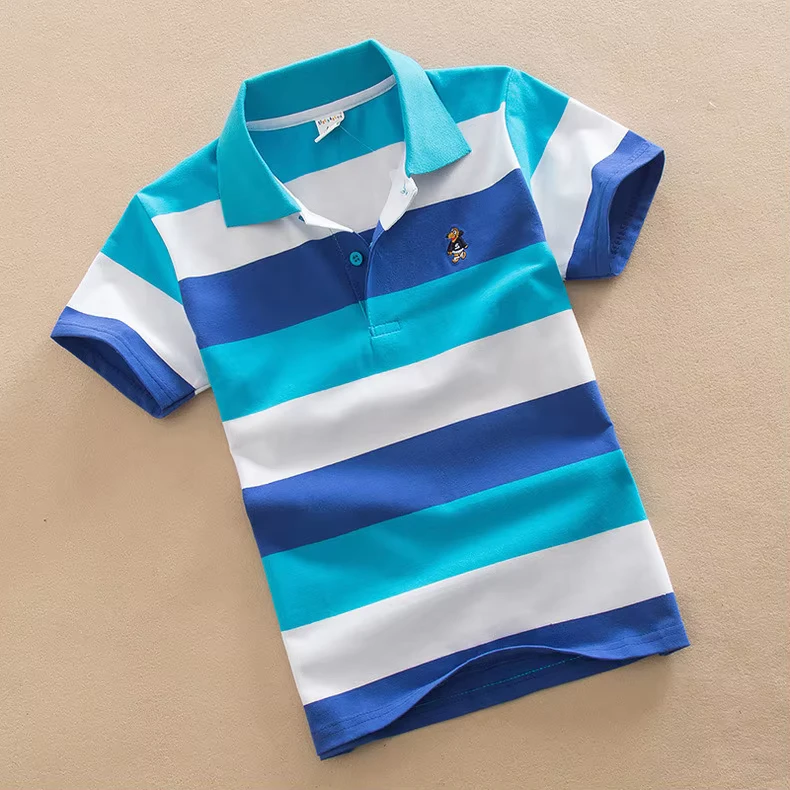 Polo-T-Shirts-100-Premium-Cotton-Screen-Printing-School-Children-Uniform-Custom-Printed-Kids-t-Shirt