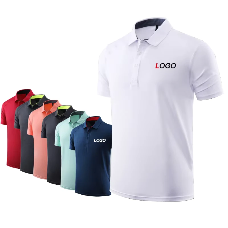Polyester-4-Way-Stretch-Designers-Blank-Plain-Golf-Polo-Shirt-Uniform-Embroidery-Custom-Logo-Lapel-Polo-Shirt